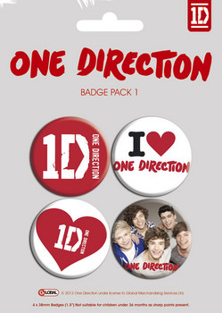 Set de chapas ONE DIRECTION - pack 1