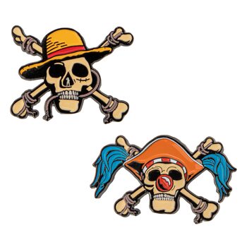 Set de chapas One Piece - Luffy & Buggy