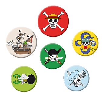Set de chapas One Piece - Skulls