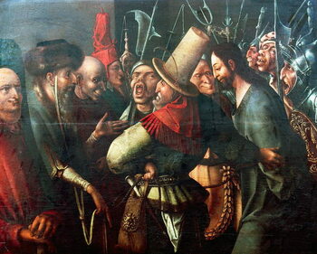 Billede på lærred Christ brought before Pilate