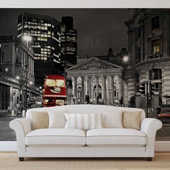 Ταπετσαρία τοιχογραφία  City London Bus Red
