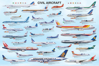 Framed Poster Civil aircraft