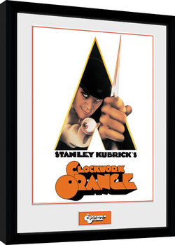 Framed Poster Clockwork Orange - Key Art White