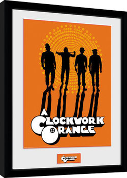Framed Poster Clockwork Orange - Silhouettes