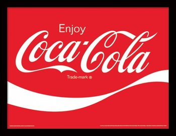 Poster enmarcado Coca-Cola - Logo