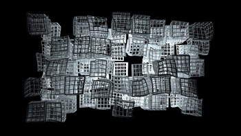 Sticker Cubic Grid-like Composition, c.2015-2025