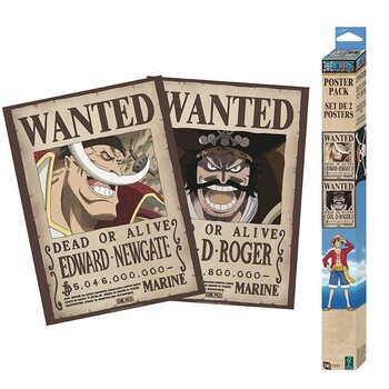 Dárkový set One Piece - Wanted Roger & Whitebeard