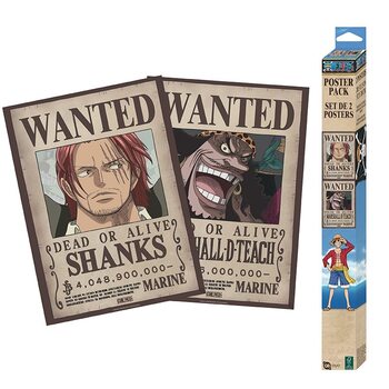 Dárkový set One Piece - Wanted Shanks & Blackbeard
