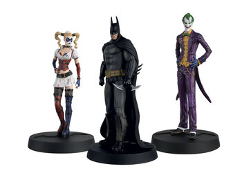 Figurine DC - Arkham Batman, Joker and Harley (Set)