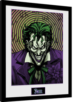 Gerahmte Poster DC Comics - Joker Insane