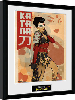 Gerahmte Poster DC Comics - Katana Bombshells