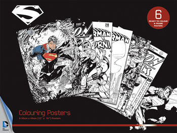 Vyfarbovacie plagát DC Comics - Superman