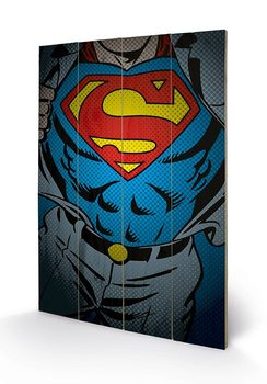 Bild auf Holz DC Comics - Superman Torso