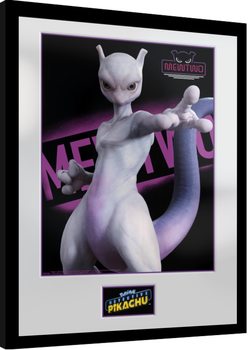 Innrammet plakat Detective Pikachu - Mewtwo