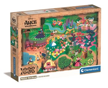 Puzzel Disney Maps - Alice