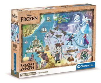 Puzzle Disney Maps - Ledové Králoství