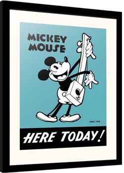 Poster enmarcado Disney - Mickey Mouse - Here Today!