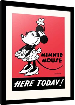 Poster enmarcado Disney - Minnie Mouse - Here Today!