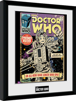 Zarámovaný plagát Doctor Who - Cybermen Comic
