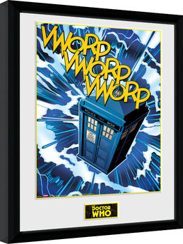 Ingelijste poster Doctor Who - Tardis Comic