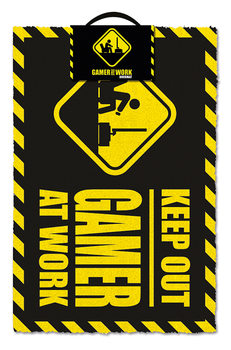 Doormat Gamer At Work - Keep Out