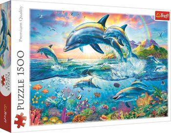 Puzzle Rodina delfínů