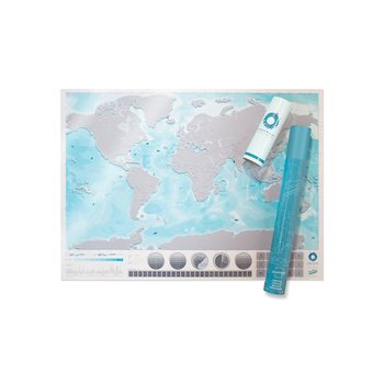 Stírací mapa World Ocenas Edition