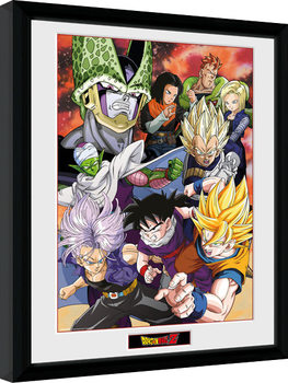 Ingelijste poster Dragon Ball Z - Cell Saga
