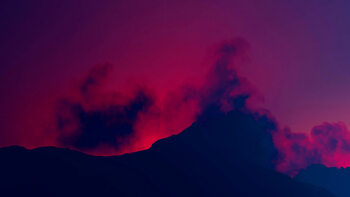 Sticker Dramatic Fog Landscape, c.2015-2025