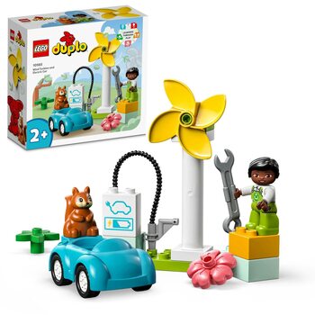 LEGO Duplo - Větrná turbína a elektromobil 10985