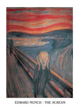 Edvard Munch - A sikoly Festmény reprodukció