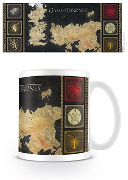 Taza El mapa de Juego de Tronos