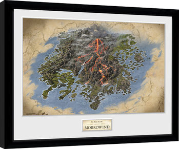 Poster enmarcado Elder Scrolls Online Morrowind - Map