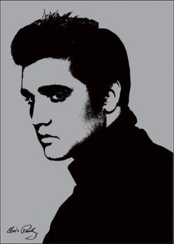 Elvis Presley - Metallic Художествено Изкуство