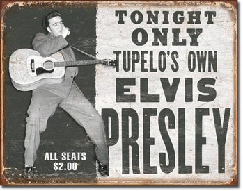 ELVIS PRESLEY - tupelo's own Metalen Wandplaat