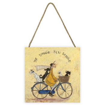Sam Toft - The Doggie Taxi Service Fából készült kép