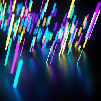 Sticker Falling Illuminated Strands,  c.2015-2025