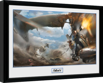 Πλαισιωμένη αφίσα Fallout 4 - Virtibird Door Gunner