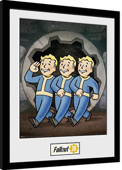 Πλαισιωμένη αφίσα Fallout 76 - Vault Boys