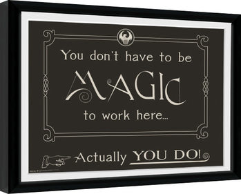 Ingelijste poster Fantastic Beasts - Magic