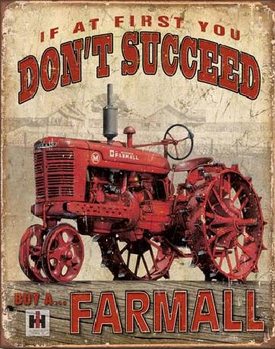 FARMALL - Succeed Metalen Wandplaat