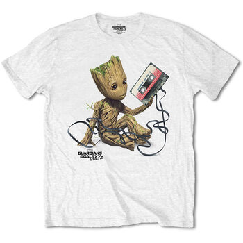 T-shirt Guardians of the Galaxy - Groot With Tape White