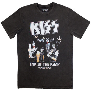 T-shirt KISS - End Of The Road World Tour Stone Wash