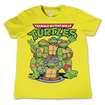 Teenage Mutant Ninja Turtle Gray Retro Style Graphic T-Shirt Size