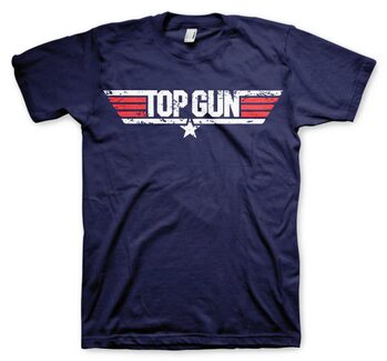 T-shirt Top Gun - Distressed Logo