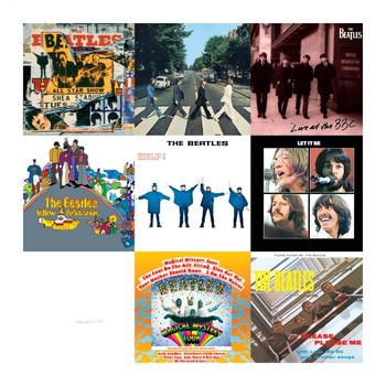 Fém tábla BEATLES COLLAGE 1