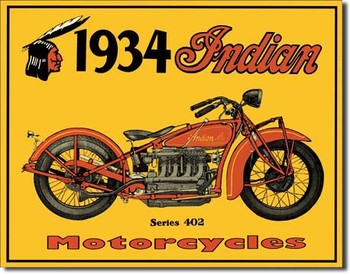 Fém tábla INDIAN - motorcycles