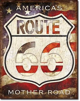 Rt. 66 - Americas Road fémplakát