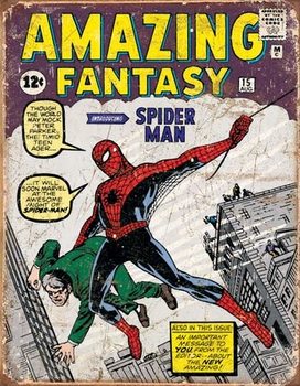 Fém tábla Spider Man Comic - Cover