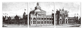 Gray memorial building Modern kép